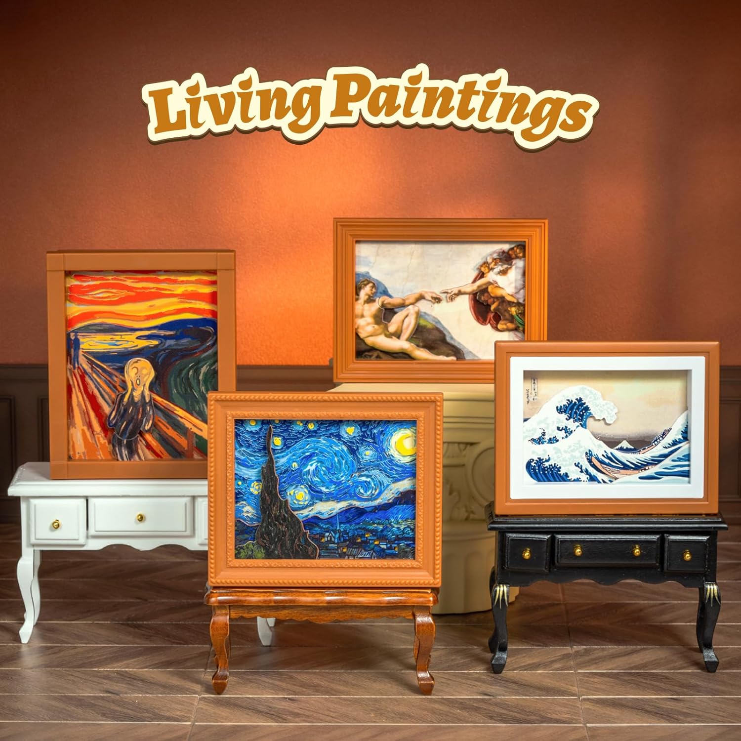 52TOYS BLINDBOX Quesera Series "LIVING PAINTING" "Super Vivid Picture" Blind Box Spring Action Figure Gacha Gacha Toy Collection Painted Collectible Birthday Christmas Gift 2.4 - 3.5 inches (6 - 9 cm
