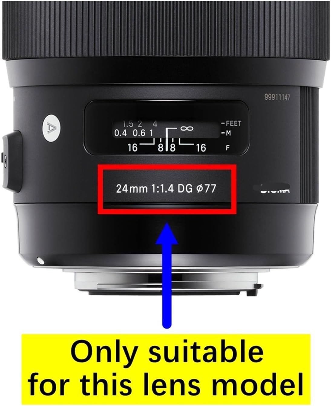カメラアクセサリー、Sigma 24mm F1.4 DG HSM ART レンズフロントフィルターリングフード固定マウントバレルユニット ART24 24 1.4 F/1.4 パーツと互換性あり
