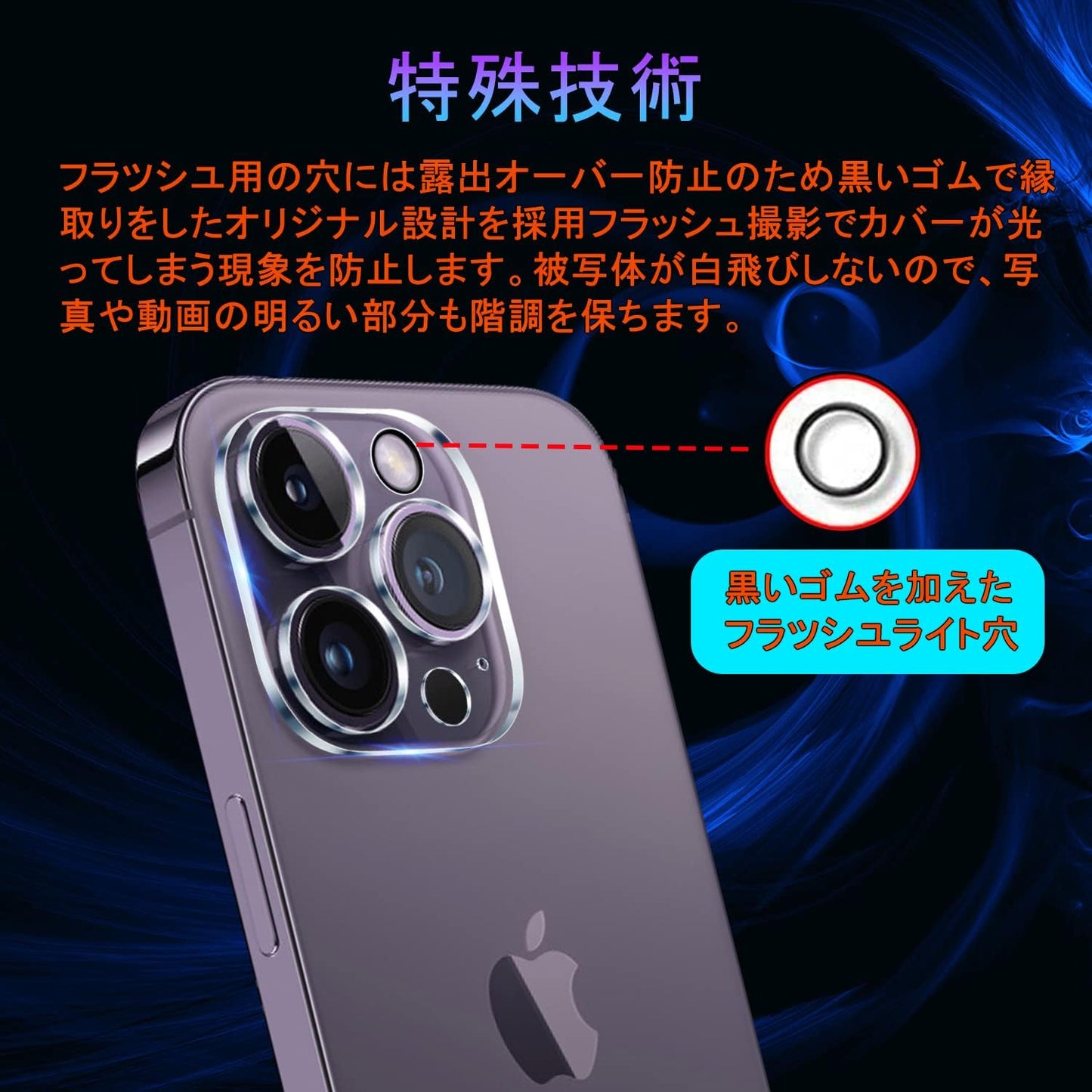 iPhone 14pro / iPhone 14proMax Camera Film Lens Film [Nippon Asahi Glass Anti-Fingerprint Anti-Bubble Shatterproof Scratch Resistant Dustproof] iPhone 14pro / iPhone 14proMax Camera Protection Lens
