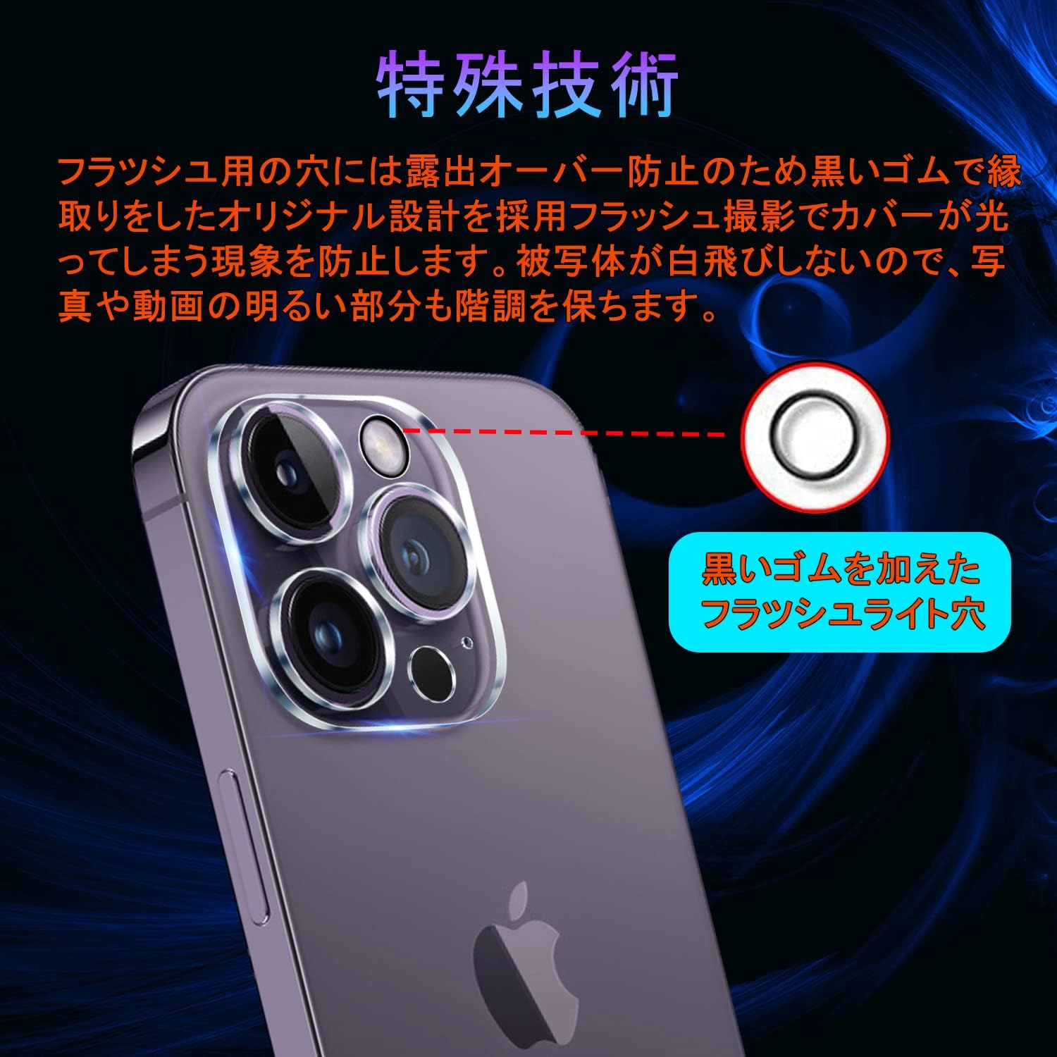 iPhone 14pro / iPhone 14proMax Camera Film Lens Film [Nippon Asahi Glass Anti-Fingerprint Anti-Bubble Shatterproof Scratch Resistant Dustproof] iPhone 14pro / iPhone 14proMax Camera Protection Lens