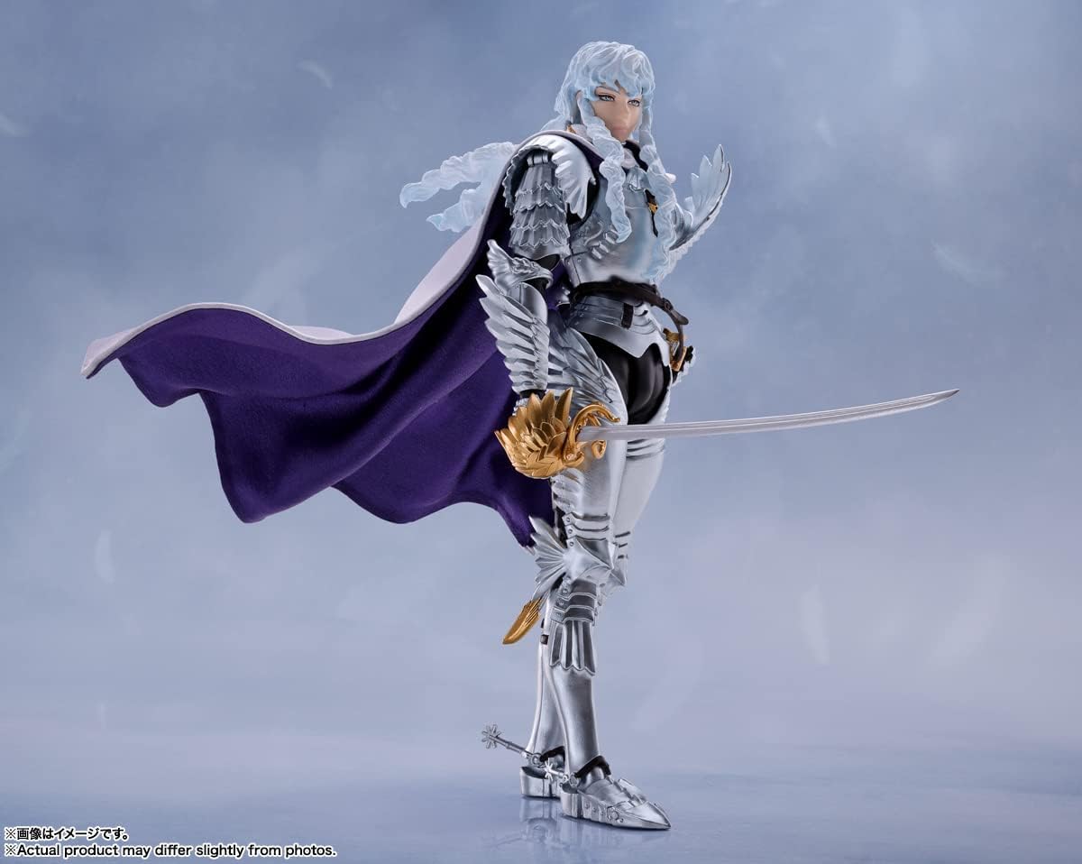 BANDAI SPIRITS S.H. Figuarts Berserk Griffith (Light Hawk), Approx. 6.1 inches (155 mm), ABS & PVC & Fabric, Pre-painted Action Figure