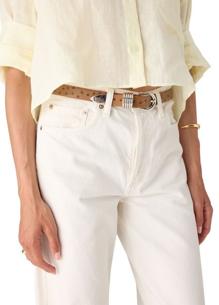 DÉHANCHE Hollyhock Ostrich belt - Image 2