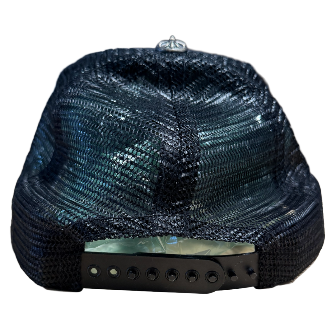 CHROME HEARTS 'RED CROSS' CEMETERY TRUCKER HAT