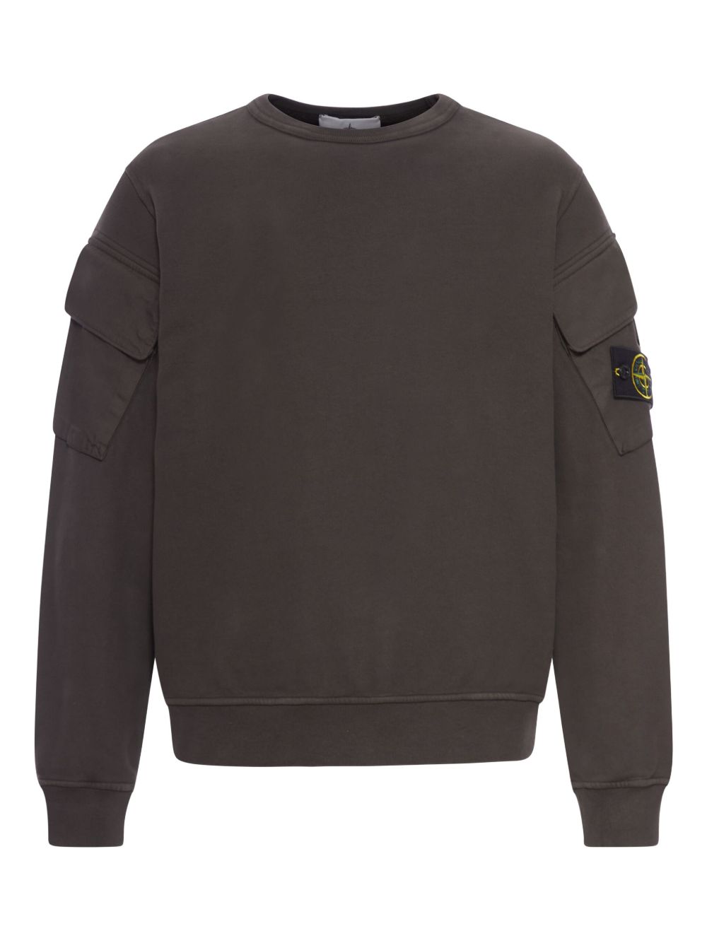 Stone Stone Island Logo Cotton Crewneck Sweatshirt - Image 2