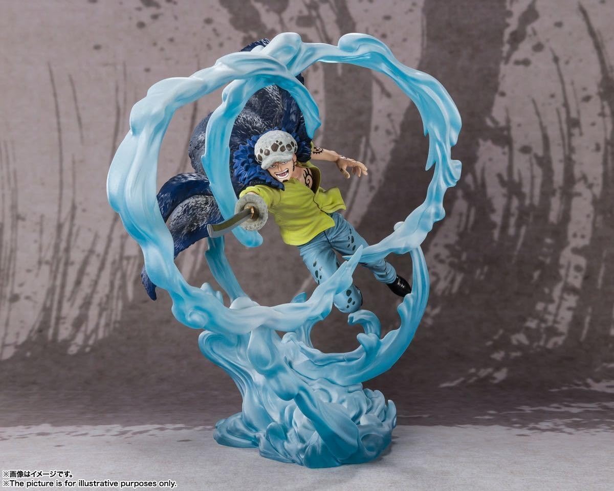 Bandai Spirits BAS63240 Figuarts Zero One Piece Trafalgar Law - Three Captains Onigashima Monster Decisive Battle - Approx. 9.5 inches (240 mm), ABS & PVC Pre-painted Complete Figure