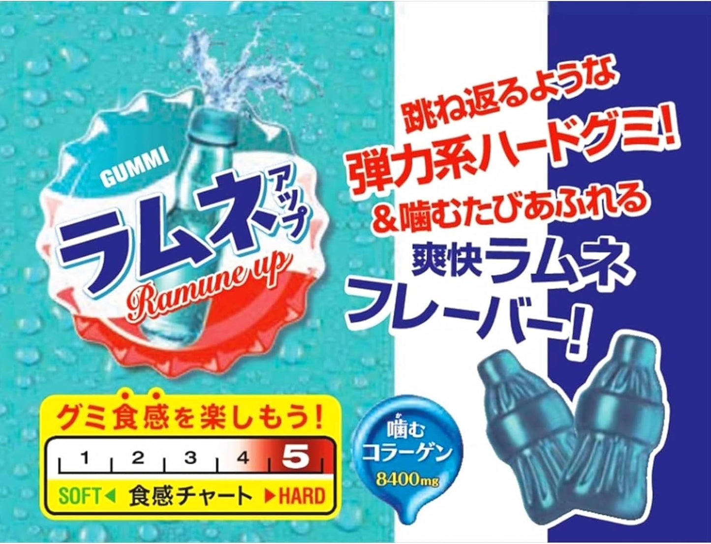 Meiji Gummy Ramune Up 100g×6 Pack