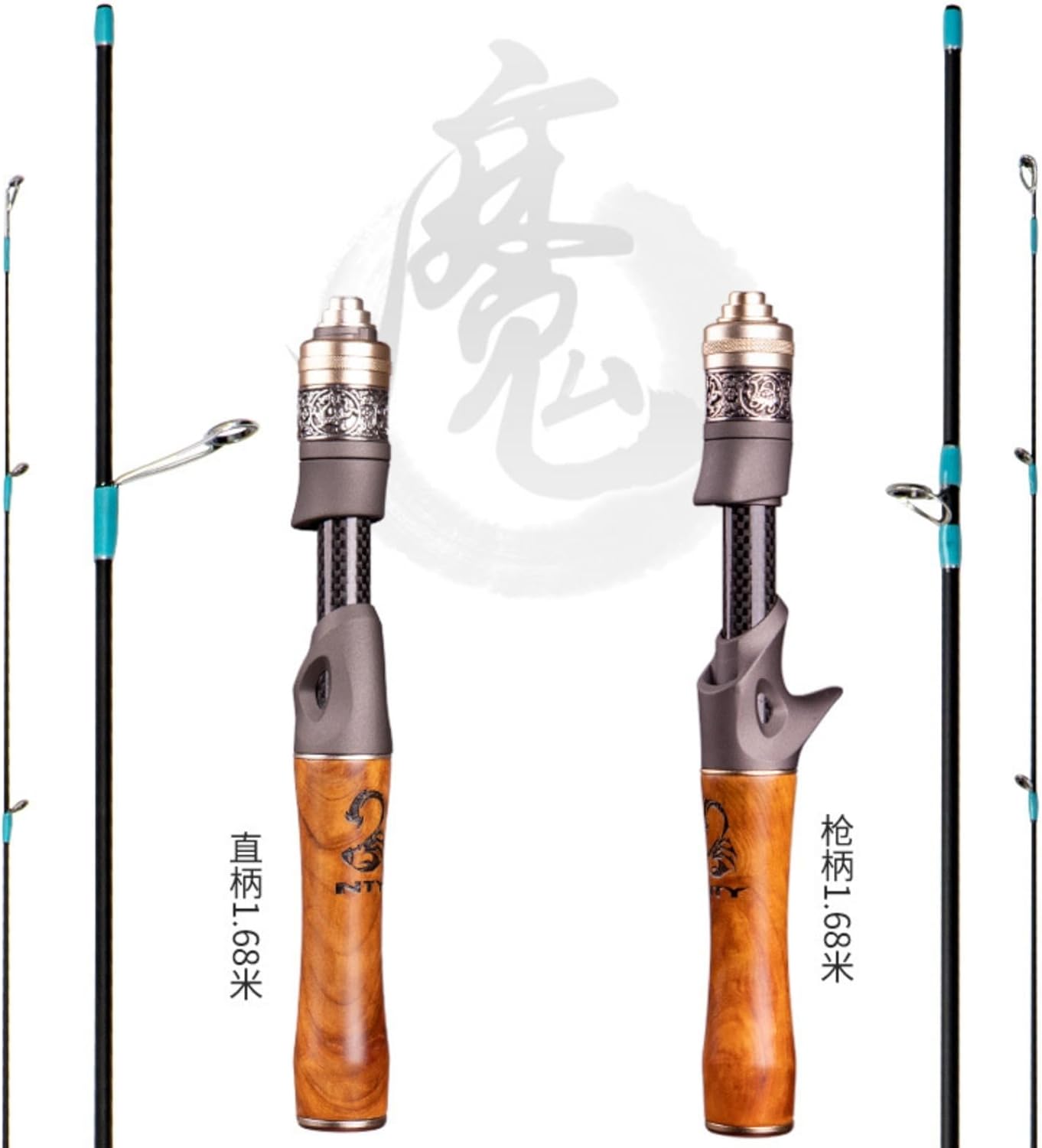 2nd Generation Ultralight Fishing Rod Carbon Fiber Spinning/Casting Fishing Rod High Sensitivity UL Power Solid Wood Handle Solid Top Super Soft Fast Fishing Rod