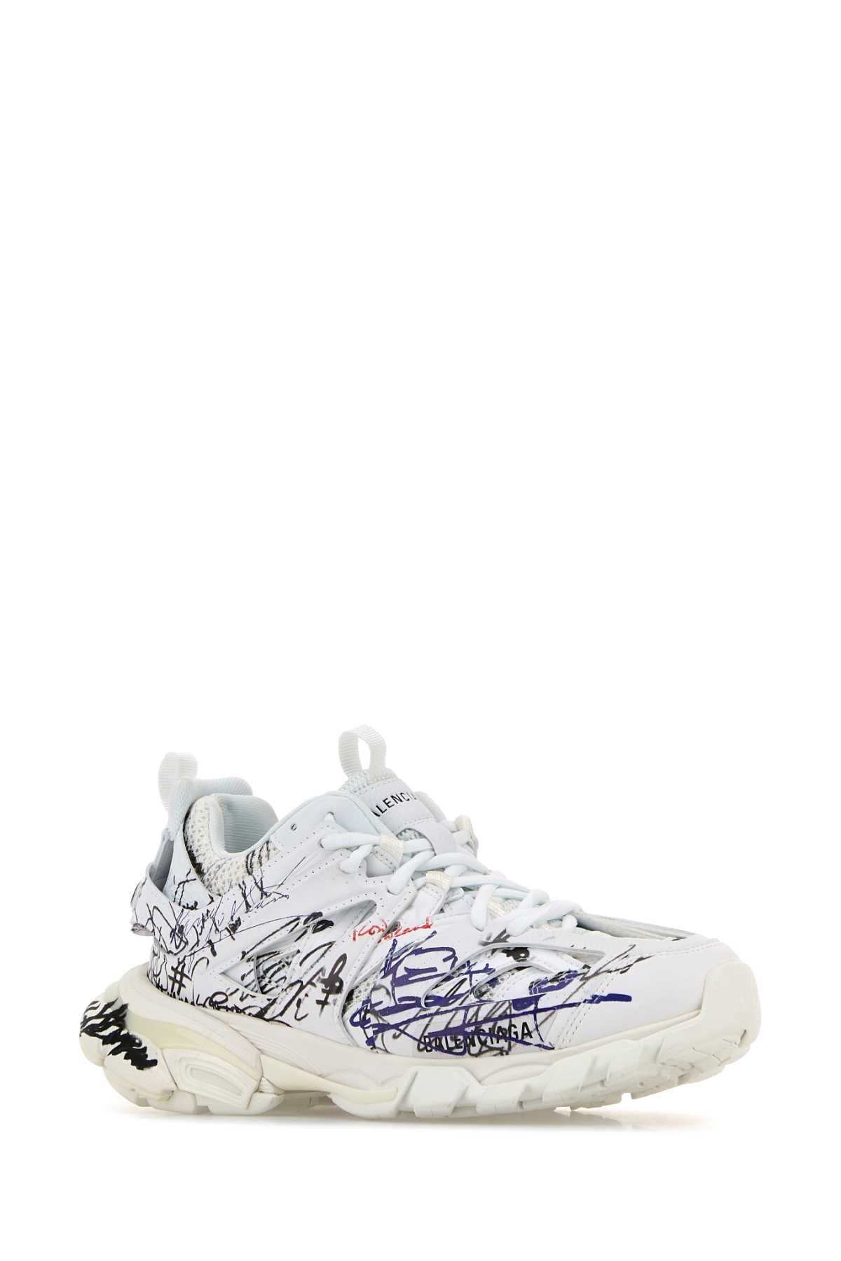Balenciaga バレンシアガホワイトメッシュとラバートラックスニーカー - Image 2