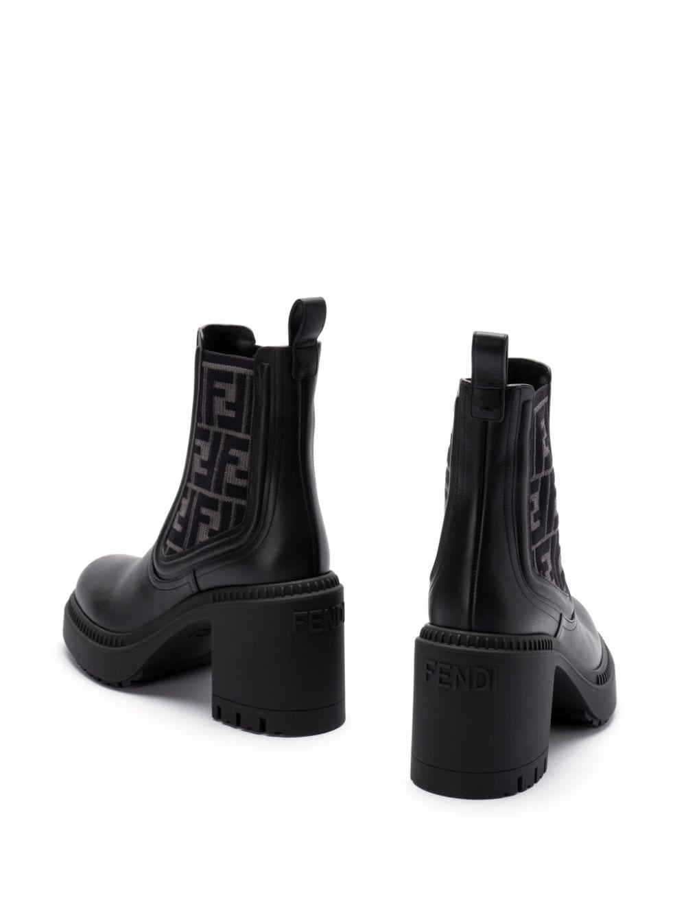 Fendi フェンディドミノレザーブーツ - Image 2