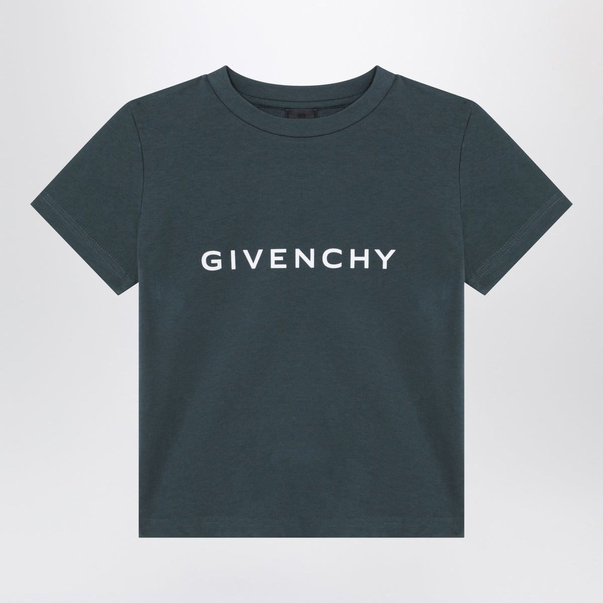 Givenchy Givenchy Dark Green T Shirt With Logo - Image 2