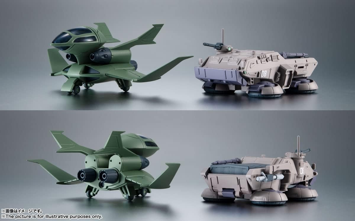 Robot Spirits BAS63296 Mobile Suit Gundam 08 MS Platoon Side MS 08 MS Platoon Option Parts Set 02 Version A.N.I.M.E. ABS