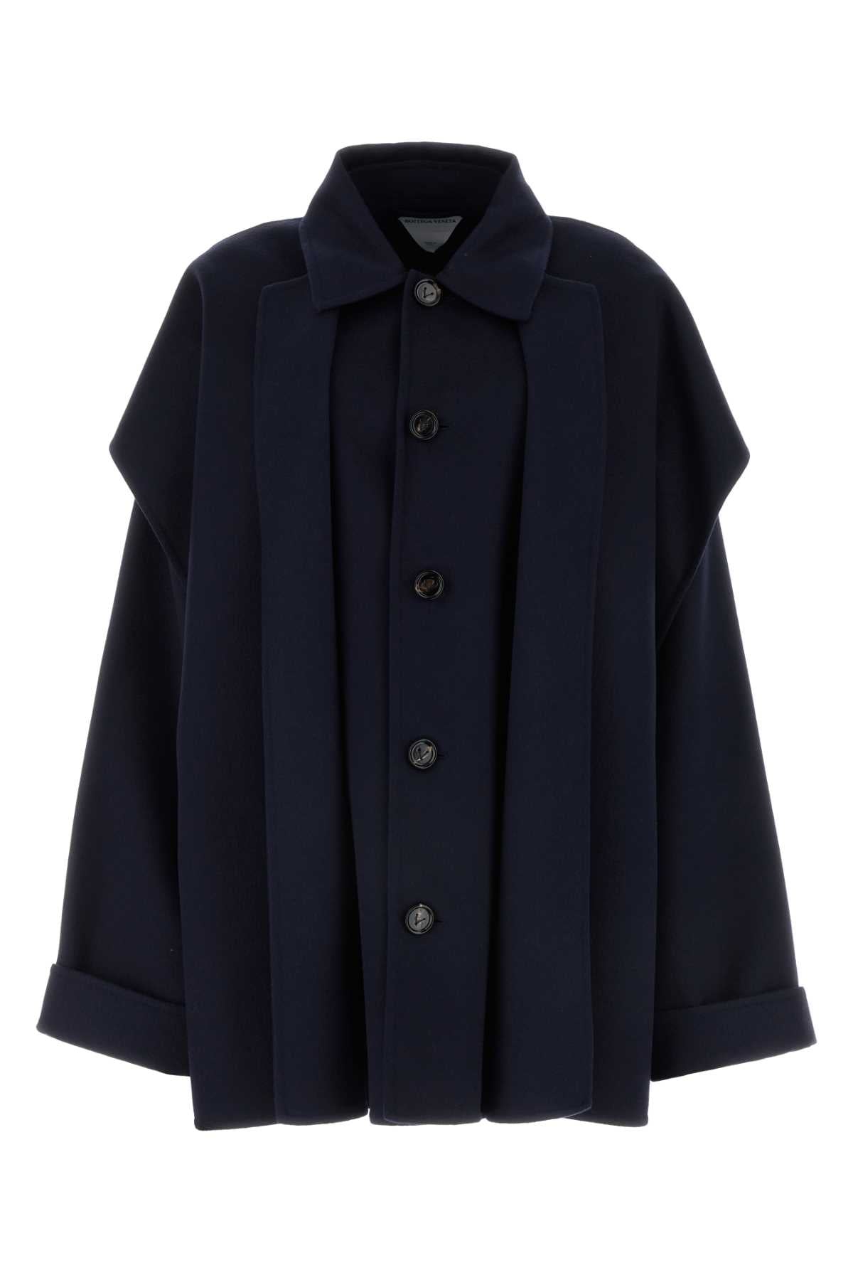Bottega Veneta ボッテガベネタミッドナイトブルーウールブレンドコート - Image 2