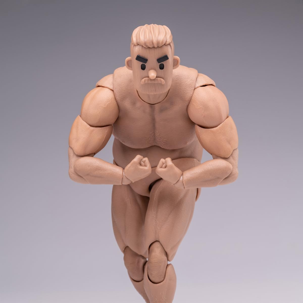 HiPlay NT-03 Non-Play Toy, NOTTAA 1/12 Middle Aged Square Head Human Body, Removable Neck Part, Male Seamless Action Figure Body, Super Movable