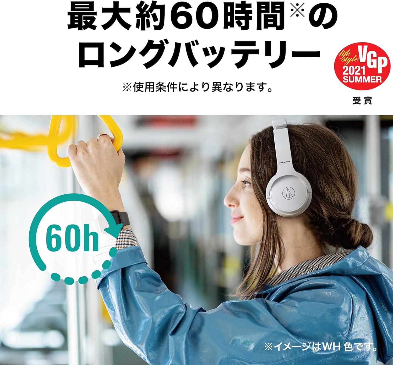 Audio Technica ATH-S220BT NBG Wireless Headphones Bluetooth Up to 60 Hours Playtime Fast Charging Low Latency Mode Multi-Point Support On-Ear Headphones Slim Domestic Genuine ATH-S220BT NBG Navy Beige