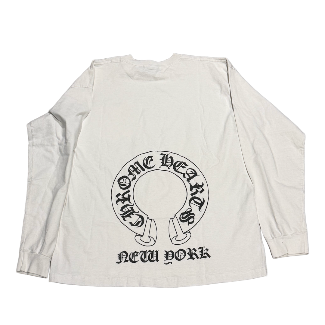CHROME HEARTS 'NEW YORK' FLORAL HORSESHOE LONGSLEEVE