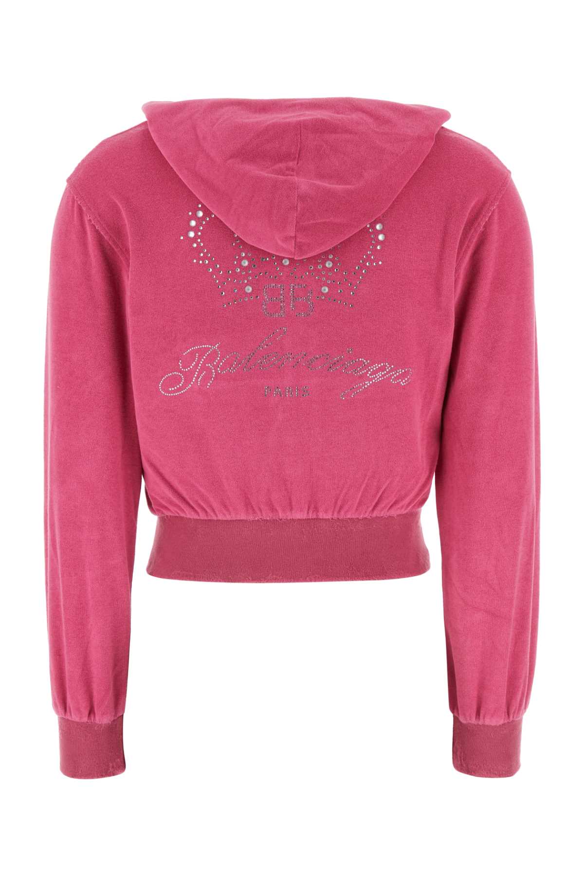 Balenciaga バレンシアガピンクシェニールスウェットシャツ - Image 2
