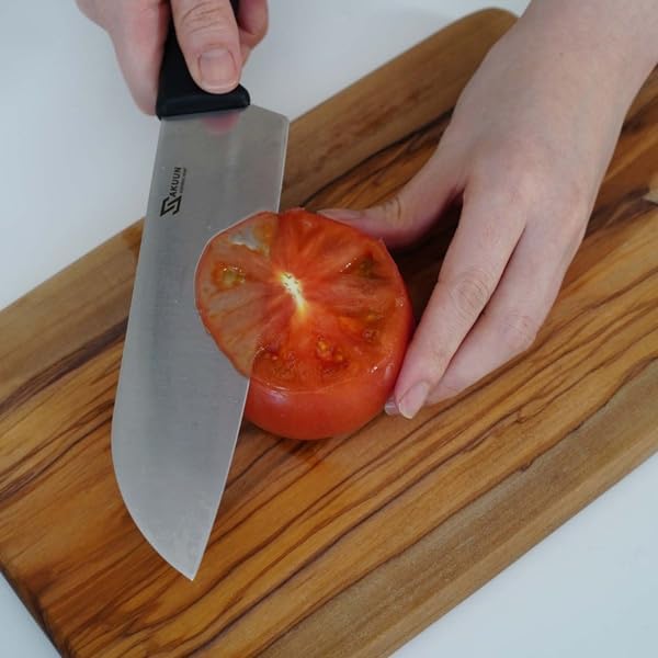 Wahei Freiz RE-7678 Stainless Steel Santoku Knife, Good Cutting Meat, Fish, Vegetables, Multi-purpose, Sacon