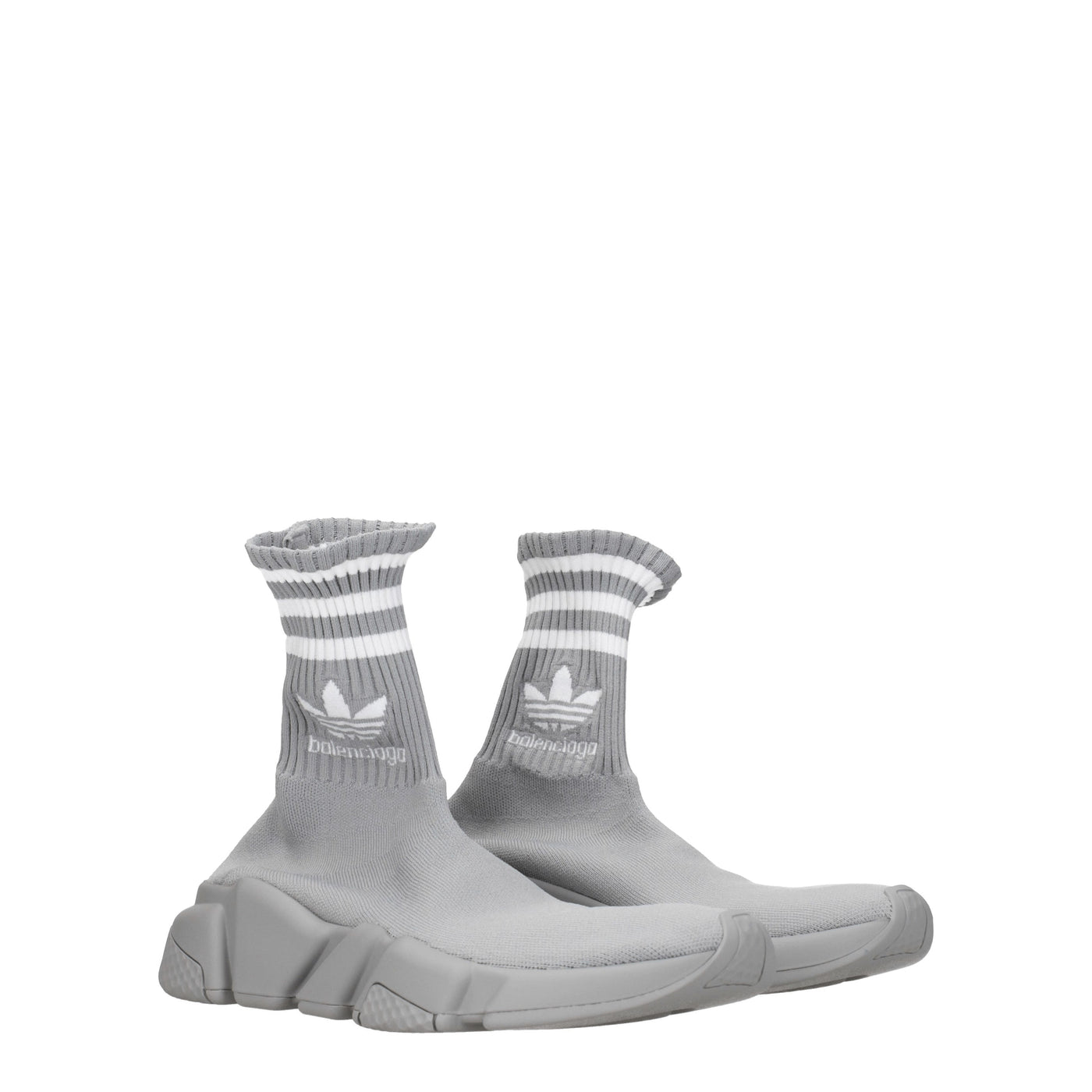 Balenciaga バレンシアガスニーカーアディダススピードレディースファブリックグレー/ホワイト - Image 2