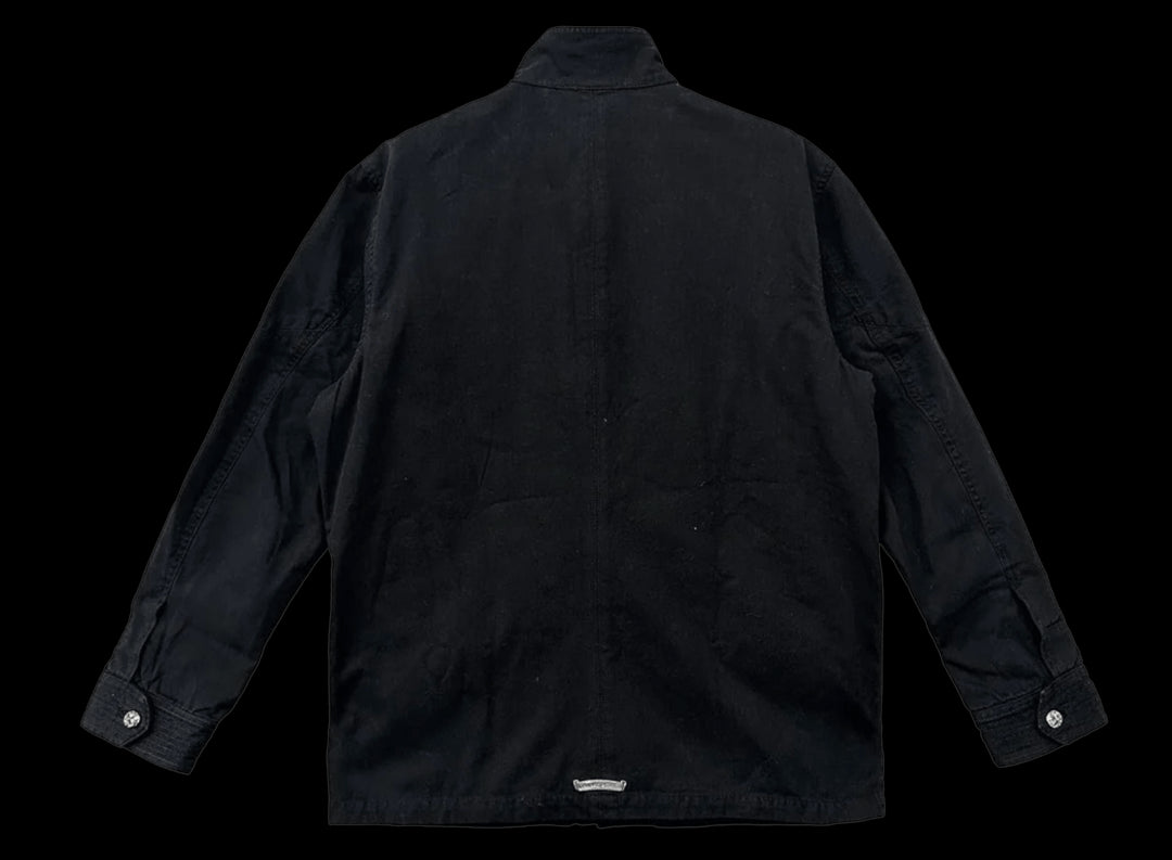 CHROME HEARTS CHERRY BOMB M65 BLACK MILITARY JACKET