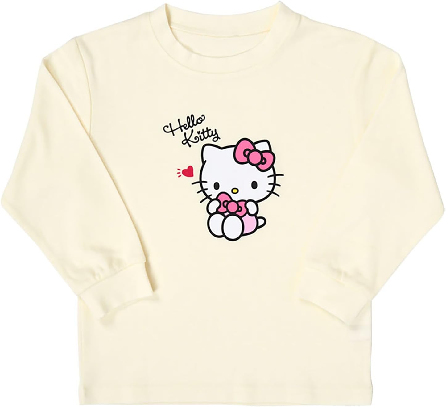 Sanrio Hello Kitty 485900 Kids' Long Sleeve Pajamas, 43.3 inches (110 cm)