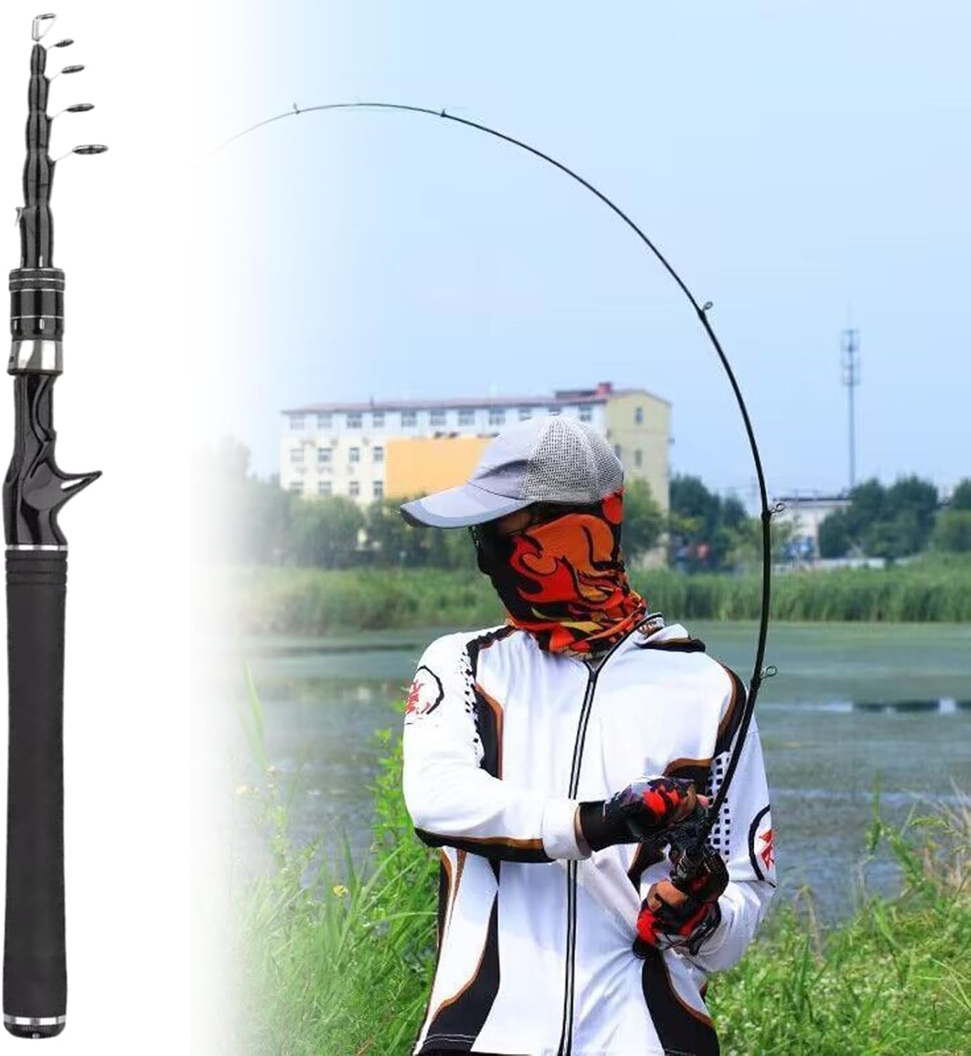 Portable Short Rod Freshwater Saltwater Fishing Tackle Fishing Rod Fishing Rod Casting Travel Rod