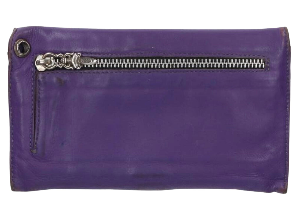 CHROME HEARTS 'PURPLE' STAR BUTTON WALLET