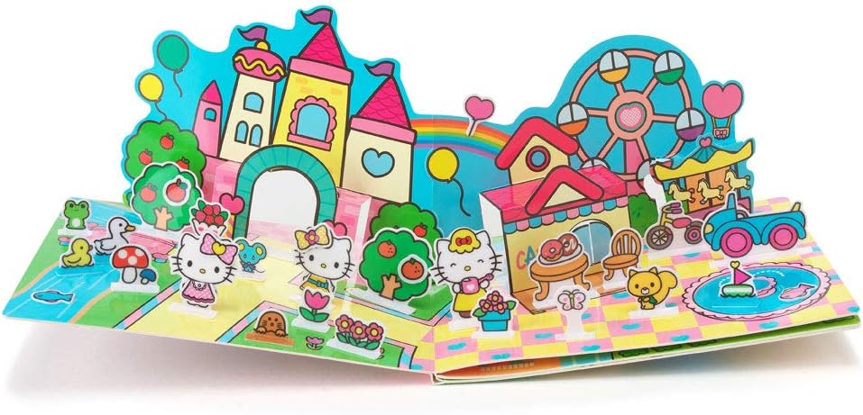 ギンポー HELLO KITTY ハローキティ とびだす! ぺたぺた シールブック 47枚入り KT-PTKF 銀鳥産業