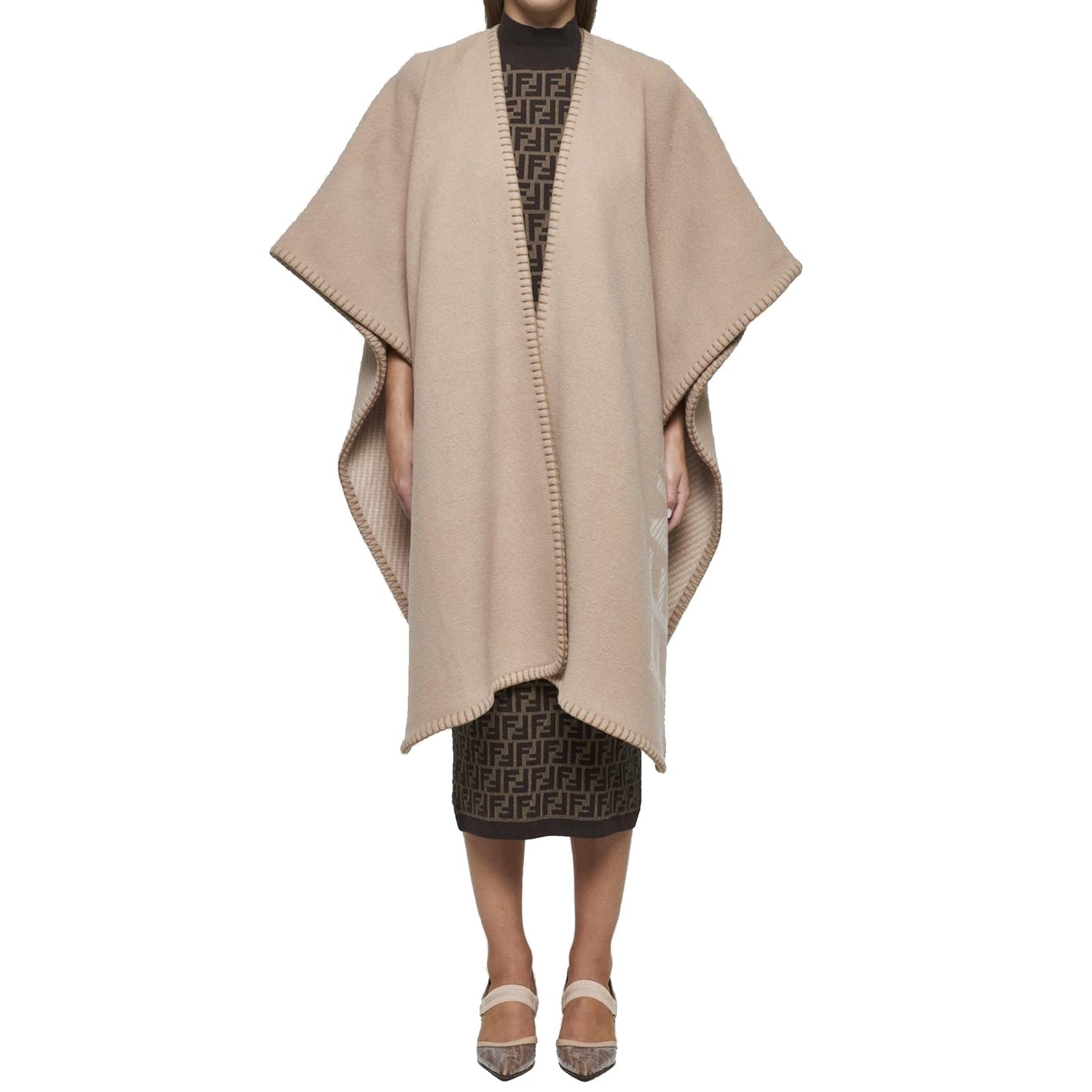 Fendi フェンディウールとC Mere Poncho - Image 2