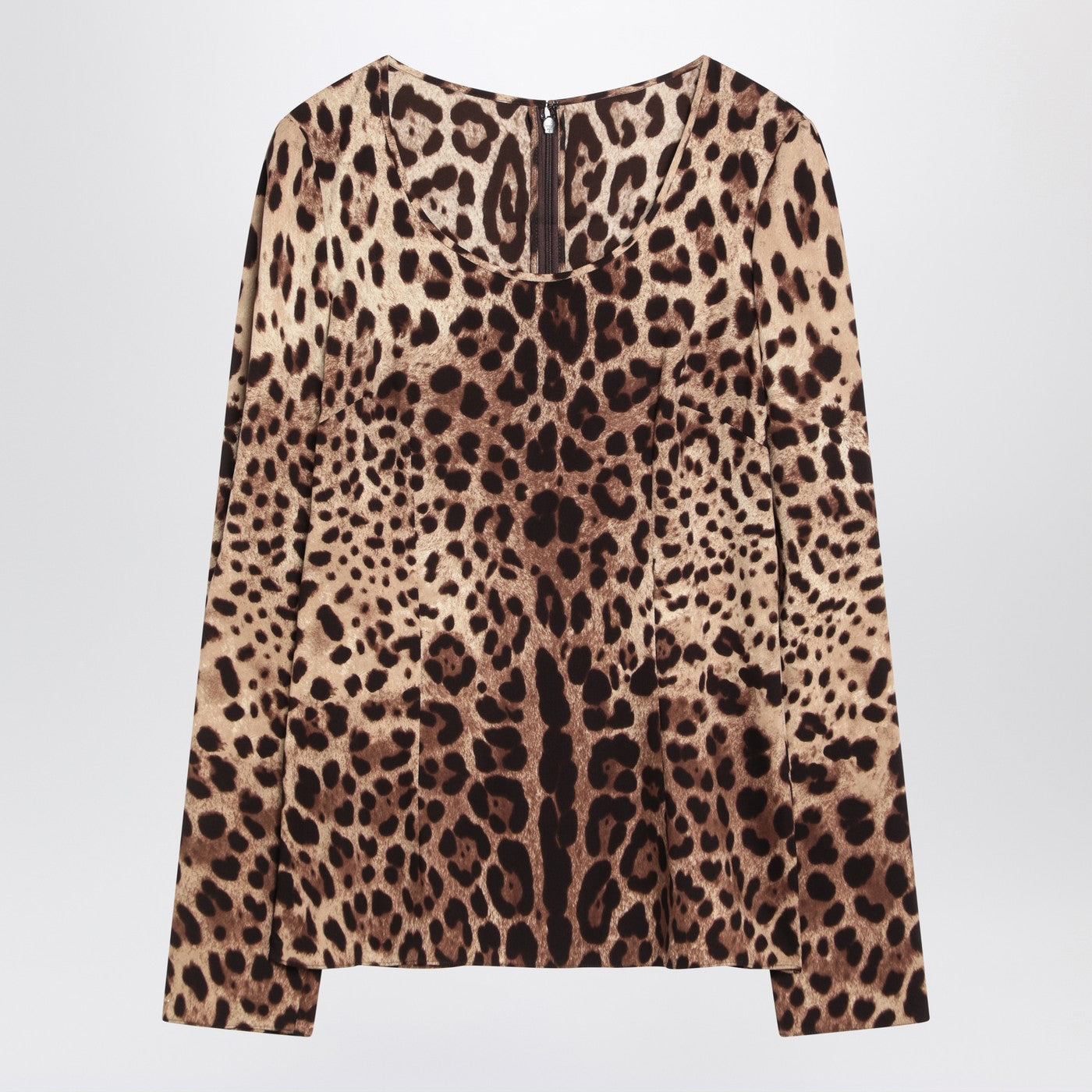 Dolce  Gabbana ドルチェ＆ガッバーナシルクブレンドヒョウ柄Tシャツ - Image 2