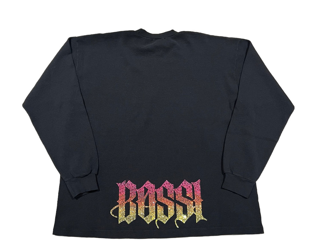 BOSSI 'HEAT GRADIENT' BLACK THERMAL LONGSLEEVE