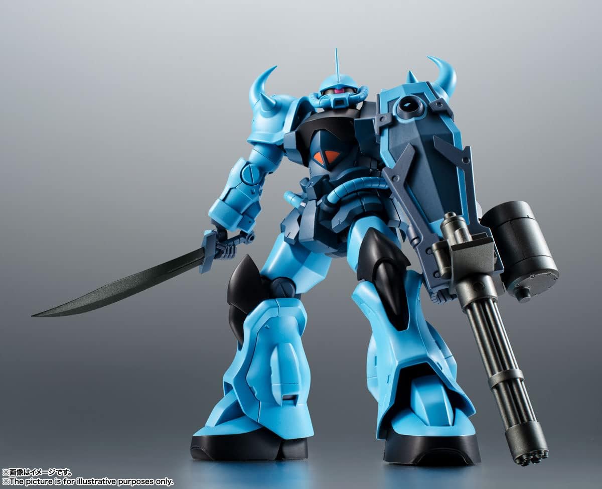 BANDAI SPIRITS BAS63455 ROBOT Spirits Mobile Suit Gundam 08th MS Platoon Side MS MS-07B-3 Gouf Custom Version, A.N.I.M.E. Approx. 4.9 inches (125 mm), PVC & ABS, Painted Action Figure