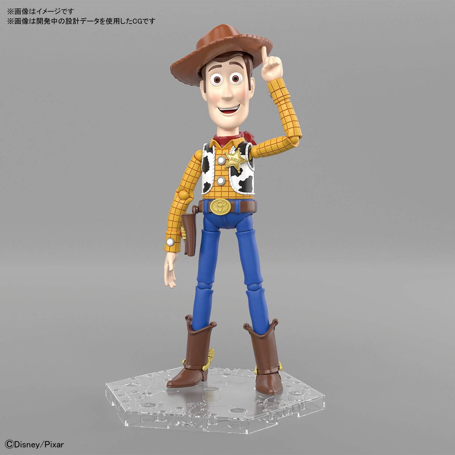 BANDAI SPIRITS Toy Story 4 Woody Pre-colored Plastic Model