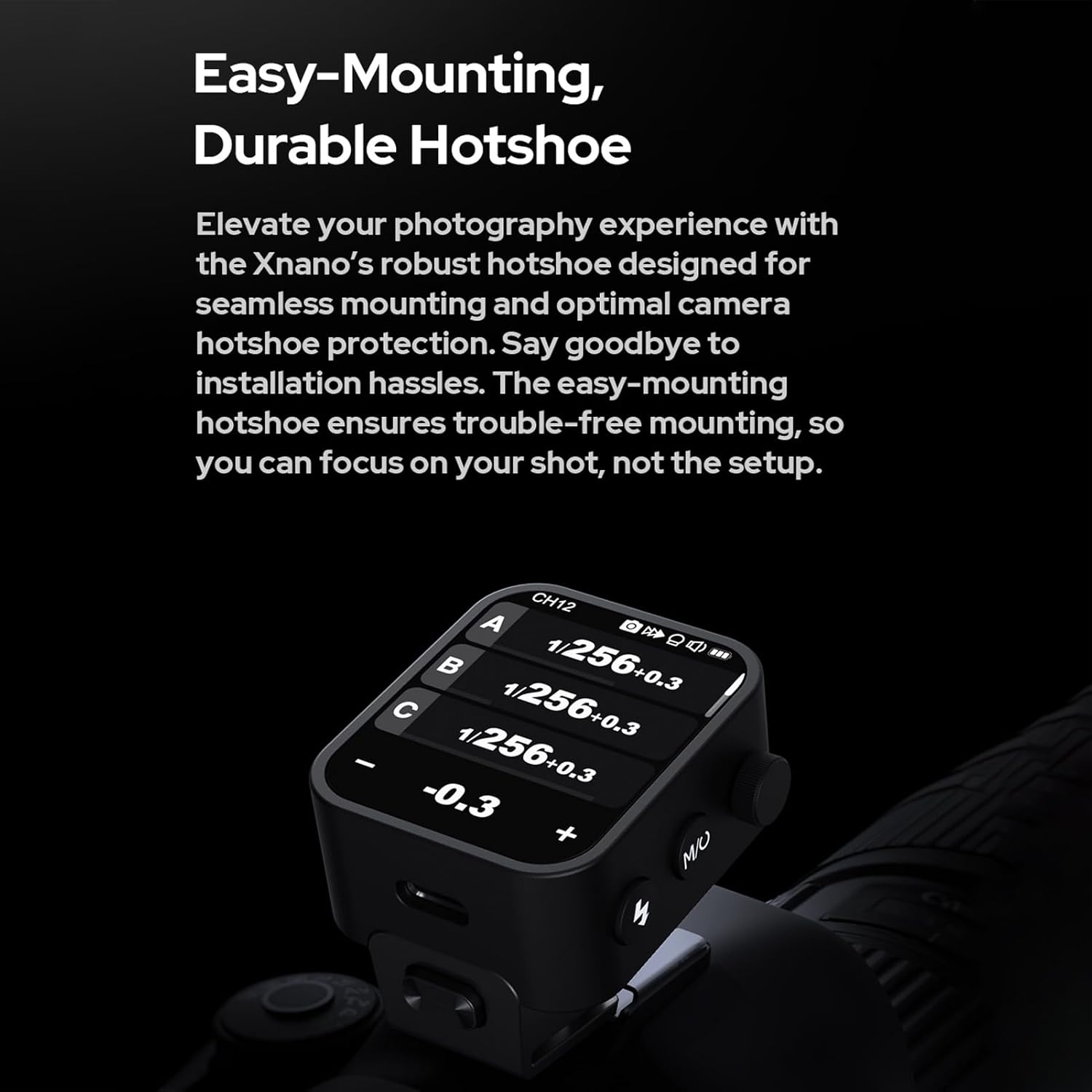 GODOX X3-N Wireless Flash Trigger Transmitter 2.4G High Speed Sync 1/8000s OLED Touch Screen TCM Conversion for Nikon Nikon SLR Cameras (x3n)