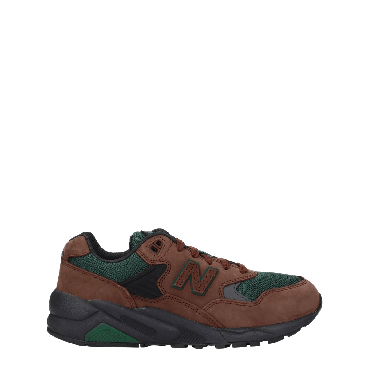 Designer Brand ニューバランススニーカー580メンズスエードブラウン/グリーン - Image 2