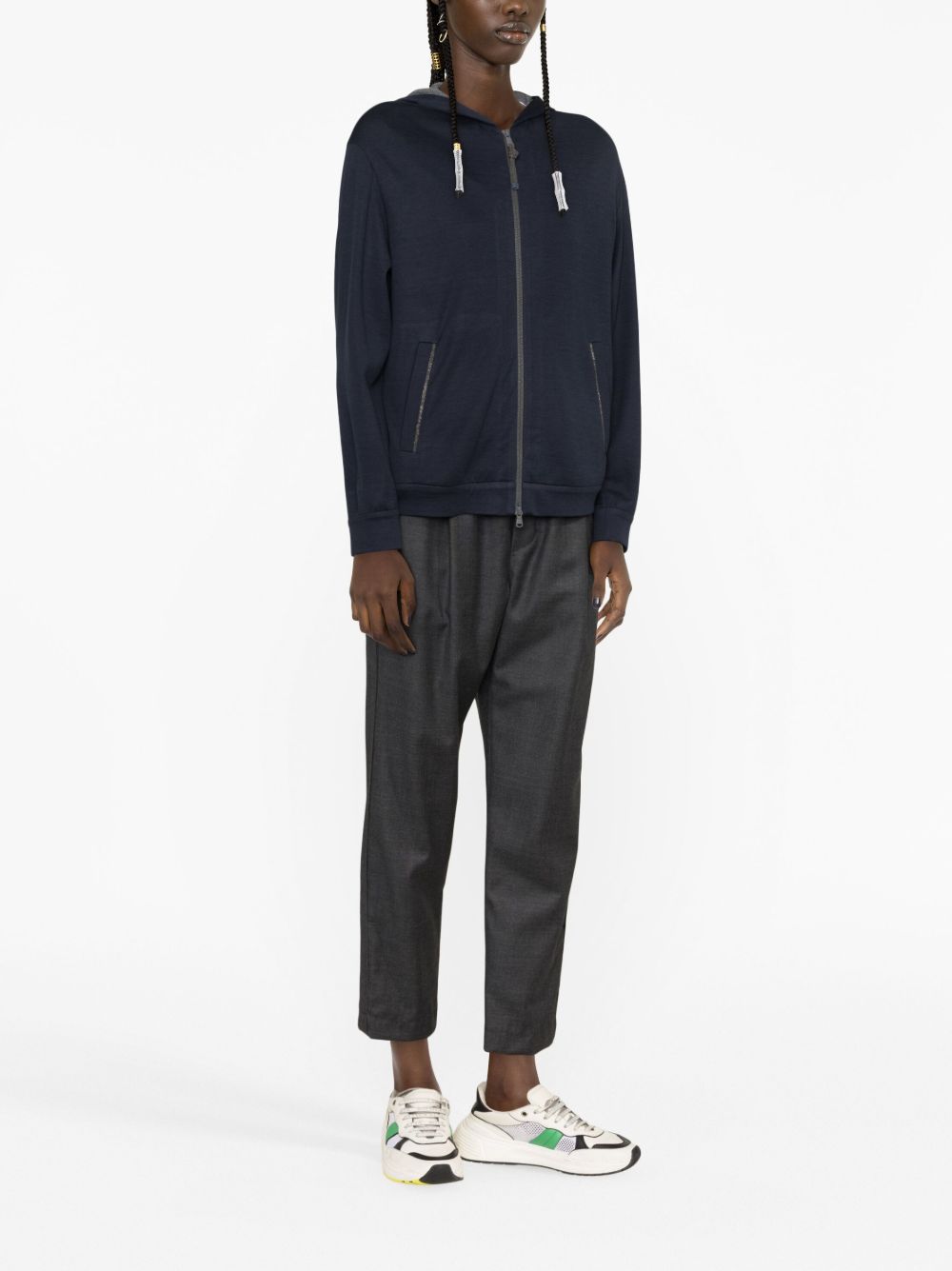 Brunello Cucinelli Cotton And Silk Phoodie - Image 2