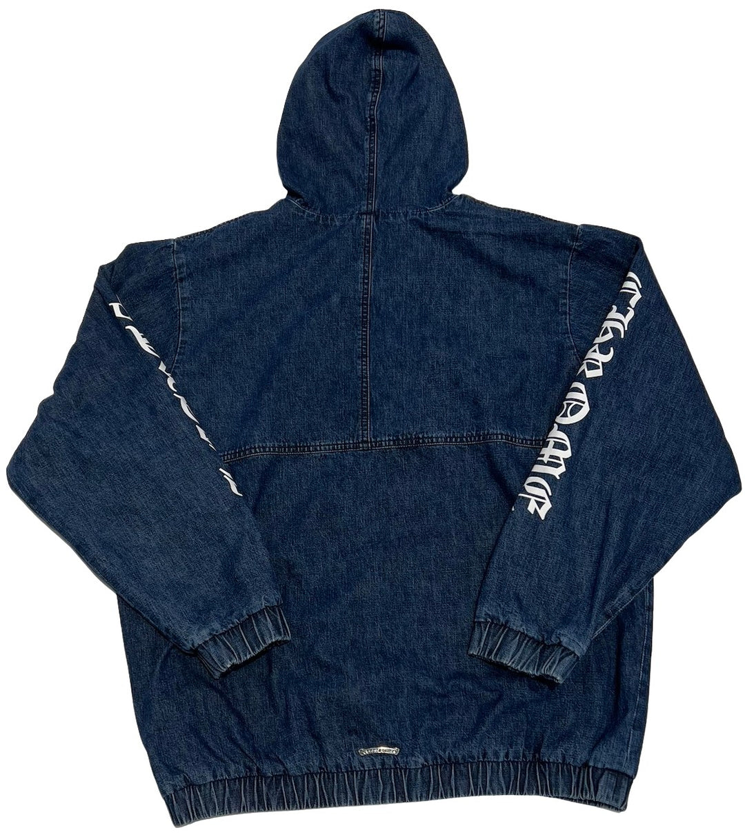 CHROME HEARTS 'CEMETERY TRIPLE CROSS' DENIM JACKET