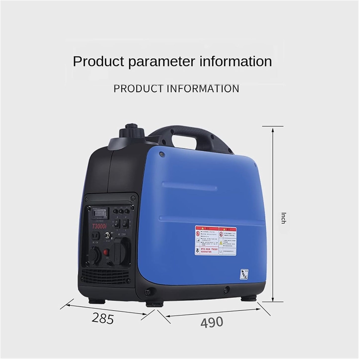 Gasoline Generator Household Outdoor Portable Charging 3KW Frequency Conversion Electric Engine Gasoline Generator