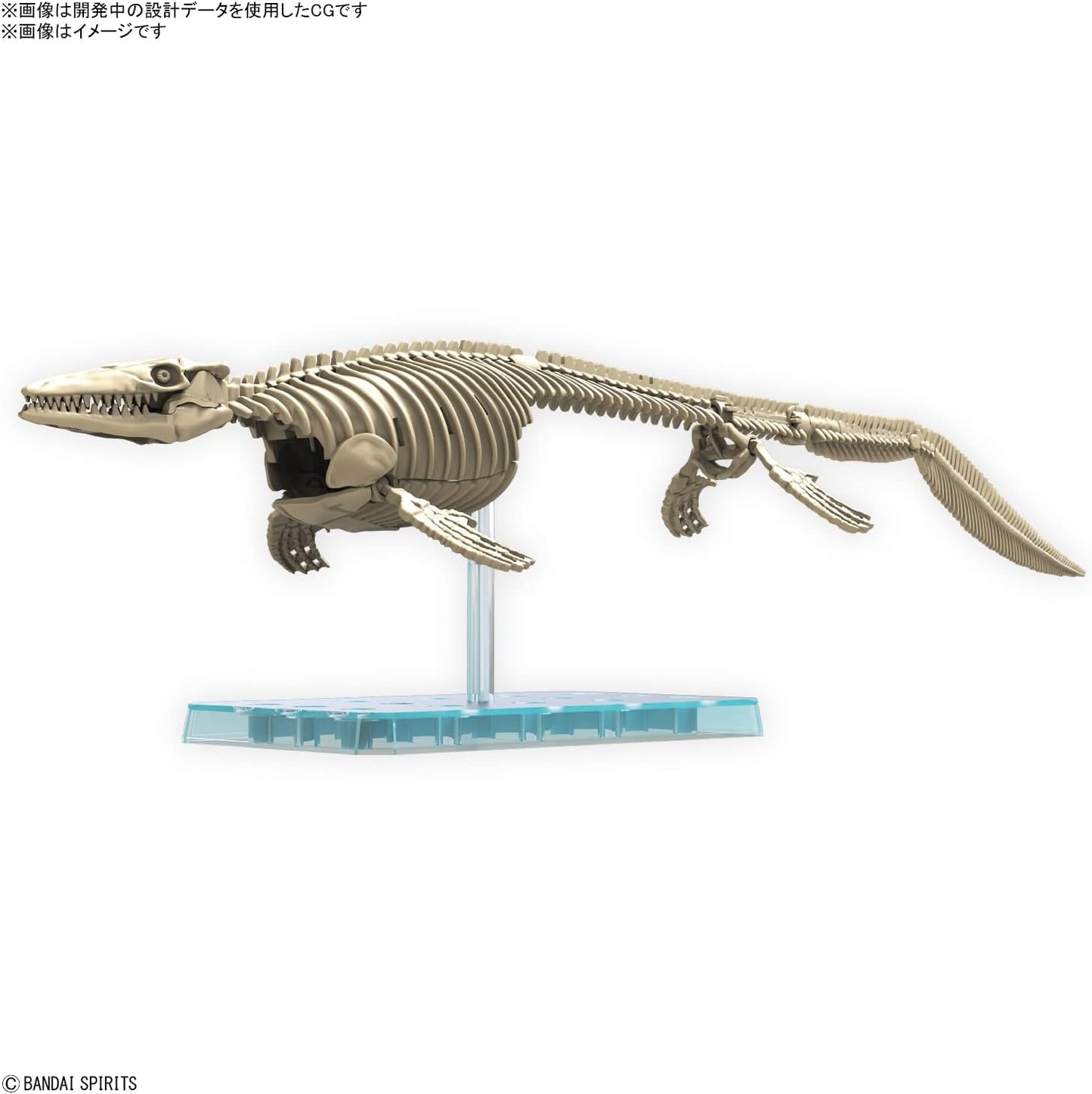 Bandai Spirits 2639638 Planosaurus Mosasaurus Color Coded Plastic Model