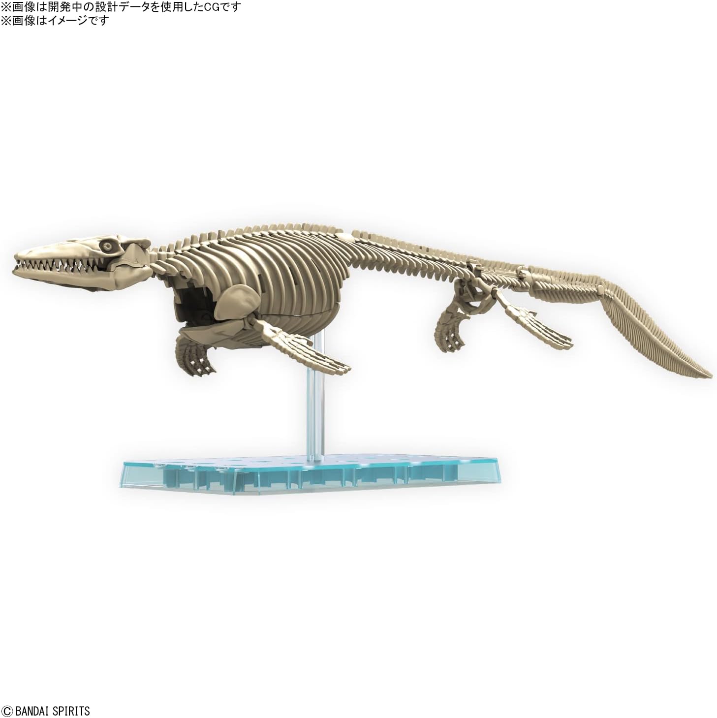 Bandai Spirits 2639638 Planosaurus Mosasaurus Color Coded Plastic Model