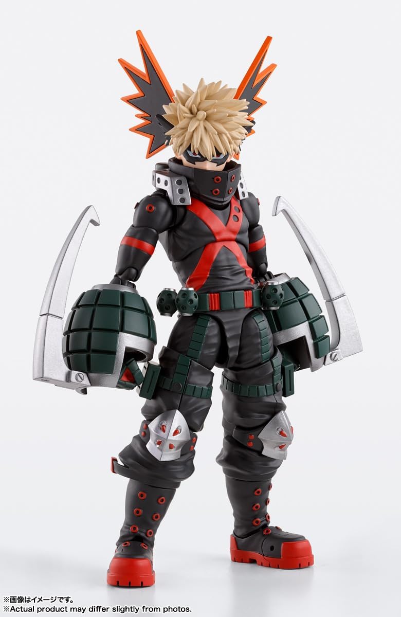 BANDAI SPIRITS S.H. Figuarts My Hero Academia Katsuki Bakugo Approx. 5.7 inches (145 mm), PVC & ABS, Pre-painted Action Figure