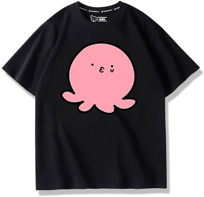 [イリック] タコピーの原罪 タコちゃん タコピー Tシャツ 半袖 インナーシャツ クルーネック 久世しずか シャツ 吸汗 通気 アニメ グッズ 応援イベント お出かけ 男女兼用 学園祭 通勤 通学 (カラー6,3XL) [並行輸入品]