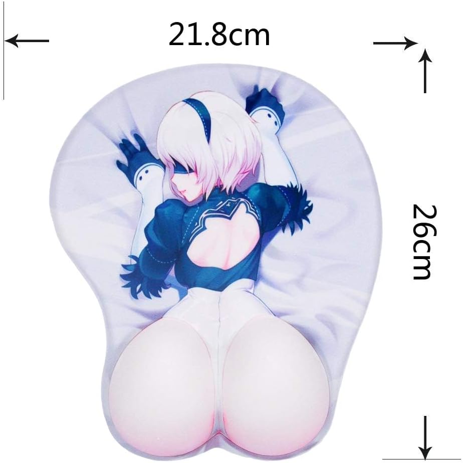 Anime Mouse Pad 3D Sculpted Boob Butt Chest Manga (A)