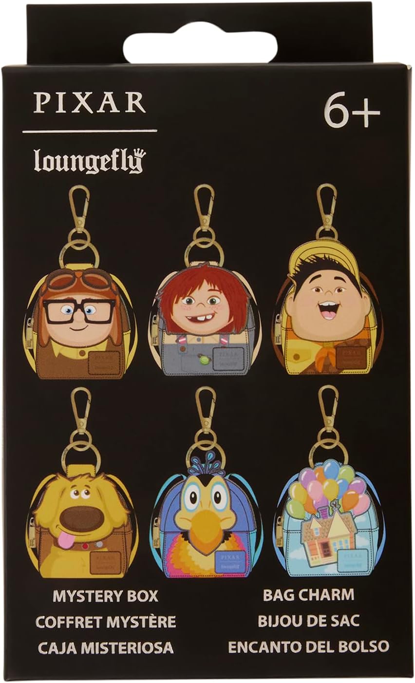 Loungefly Disney: Pixar - Up - Mini mochila misteriosa para llavero - Ideal para niños y adultos - Llaves coleccionables