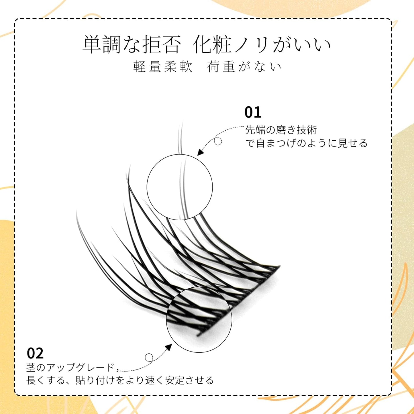 LASHIDOL Partial False Eyelashes, Partial False Eyelashes, Matsueku, Self, Natural, Popular, DIY, Reusable, Eye Shape, Handmade, High Quality Fiber, Natural (NO.09 Daily)