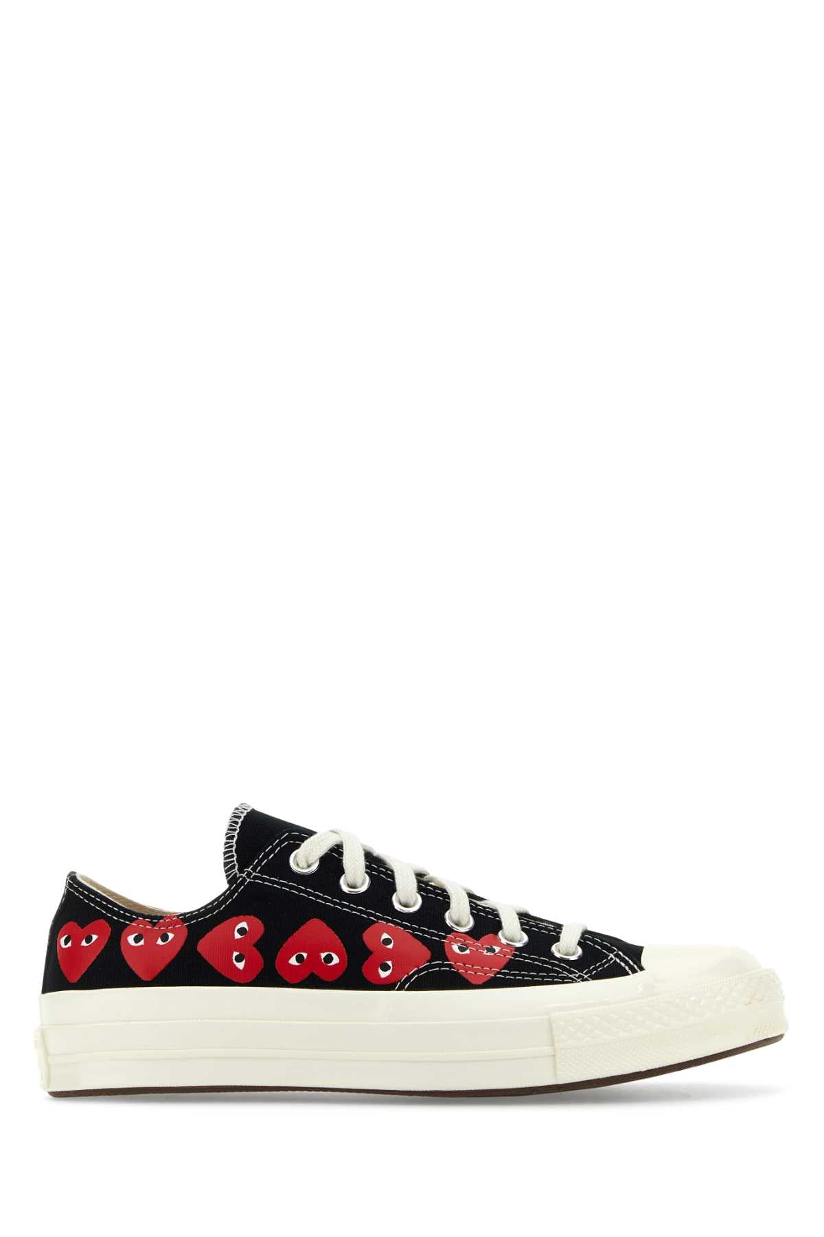Comme Comme Des Garconsはブラックキャンバスをプレイしますcomme Des Gar§Onsxコンバーススニーカー - Image 2