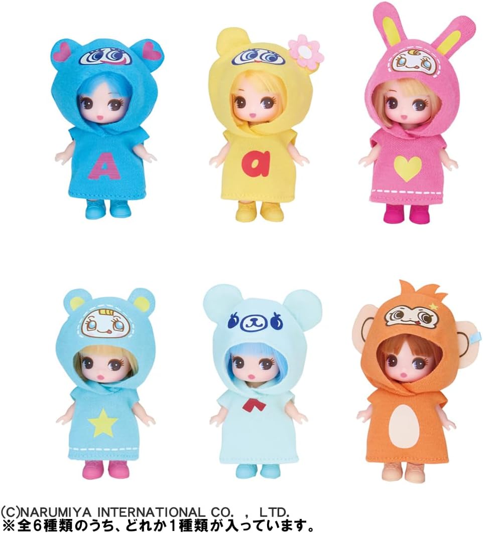 Takara Tomy Licca-chan Doll, Narmiya Characters Collection, Changeable Dress-up, Pretend Play, Toy for Ages 3 and Up