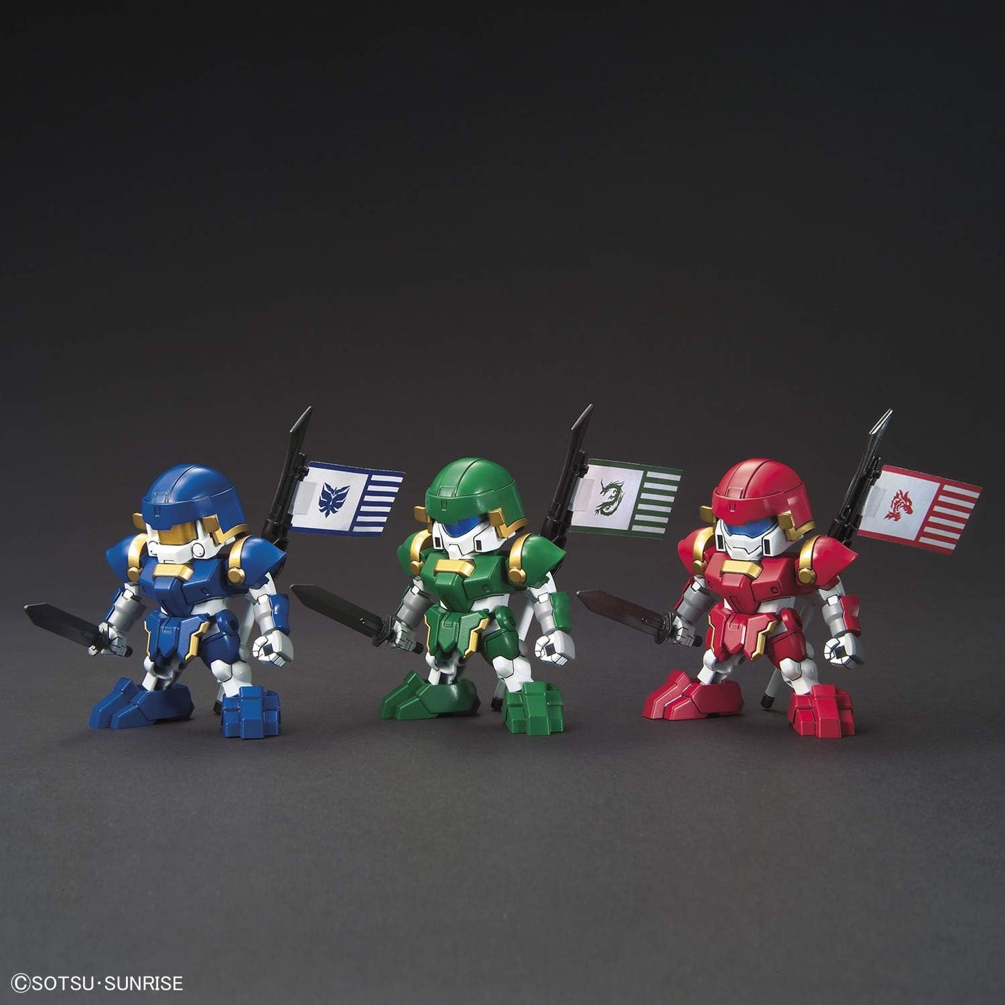 SD Gundam BAS5058856 Sangoku Geniden BUG & Troops Soldier Set, Color-coded Plastic Model