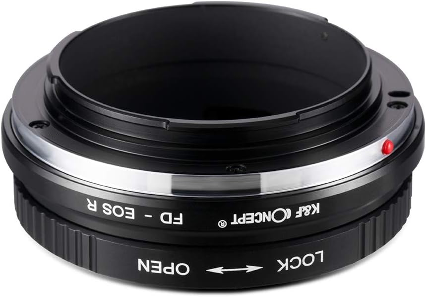 K&F Concept Lens Adapter, FD-EOS R, Canon FD Lens to Canon EOS R Camera Attachment, Infinity Realization, High Precision