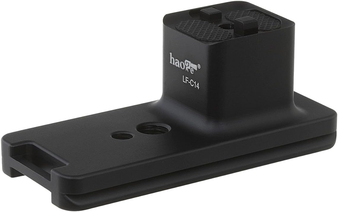 Haoge LF-C14 レンズフット三脚座マウントリング for キヤノン Canon EF 100–400mm f4.5–5.6L IS II USMレンズ用 内蔵Arca Swiss アルカスイス互換 クイックリリースプレート