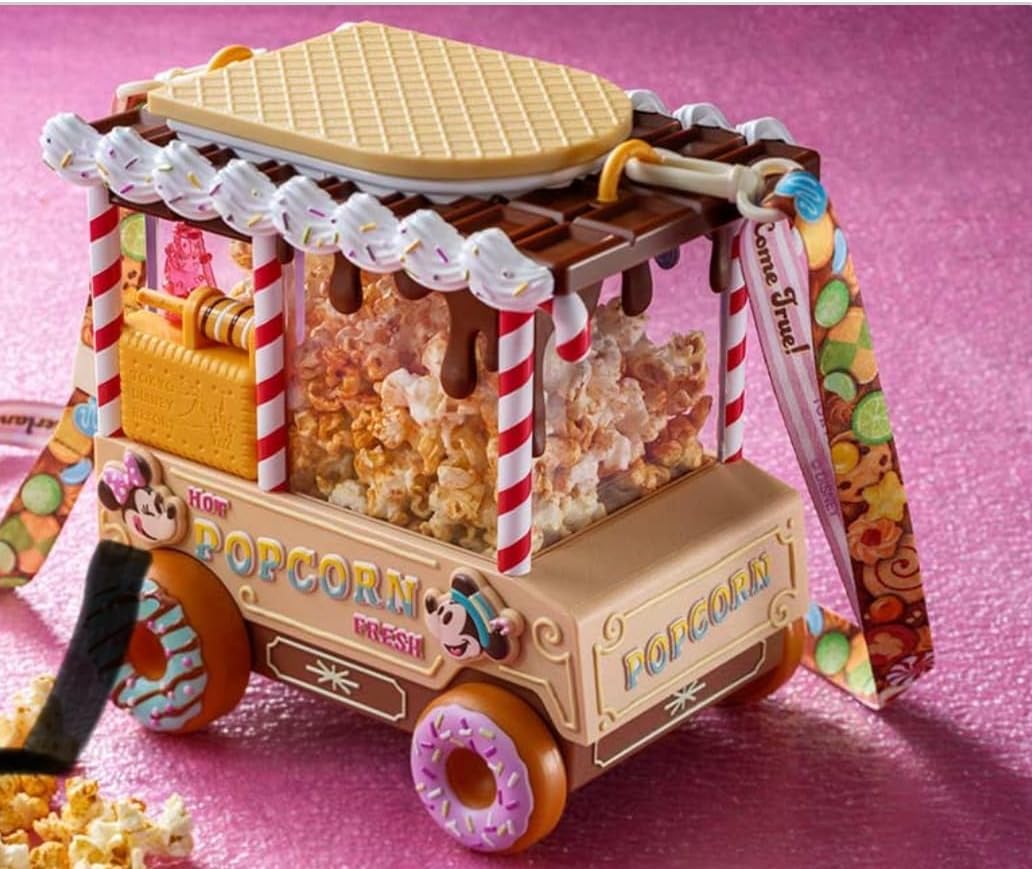 Tokyo Disney Resort Limited Mickey & Minnie Souvenir Popcorn Bucket "Disney Palparosa" Vanelope Sweet Pop World Souvenir, Disney Goods, Present